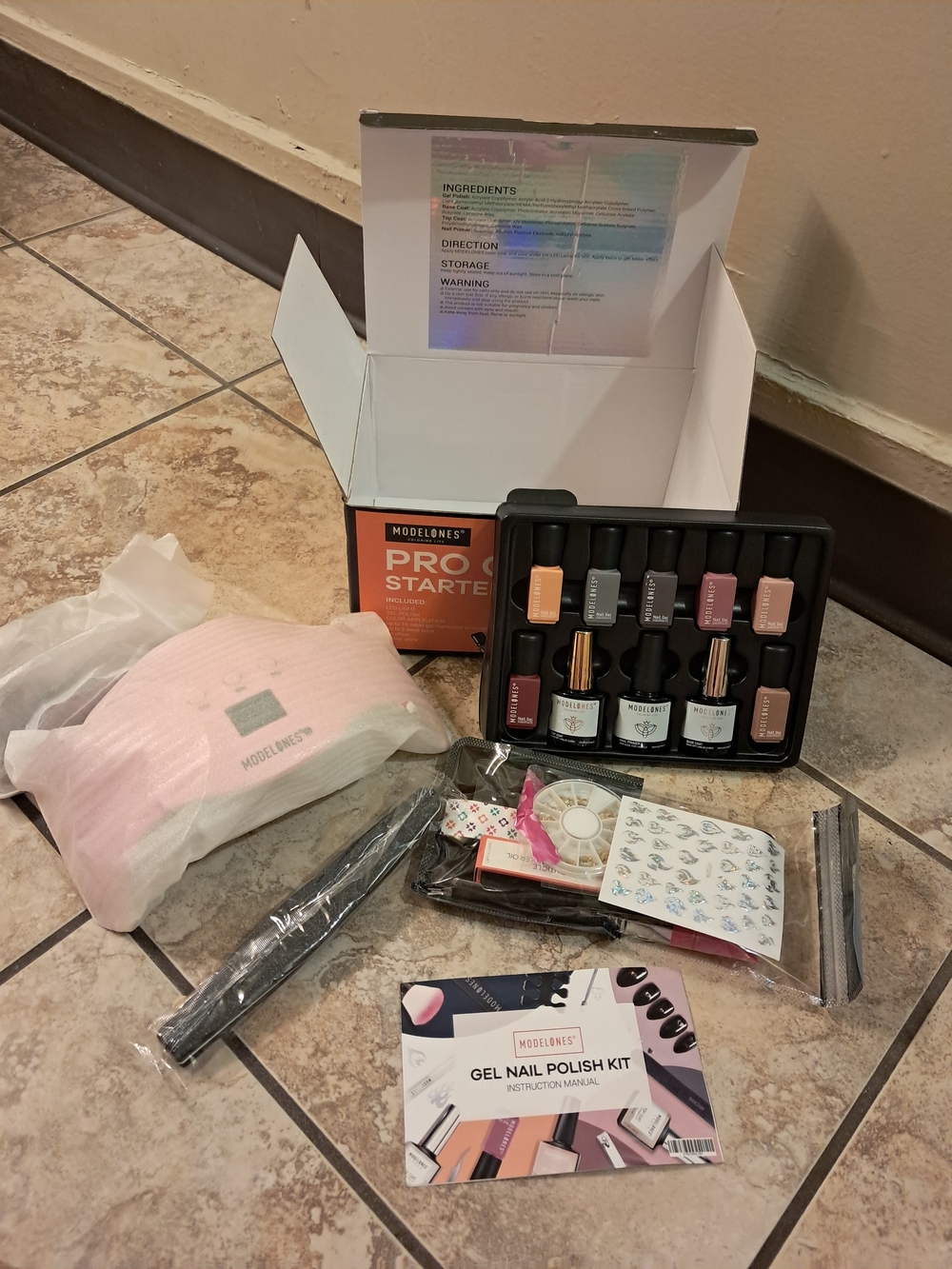 Modelones Pro Gel Nail Starter Kit (Additional Christmas Files Included)